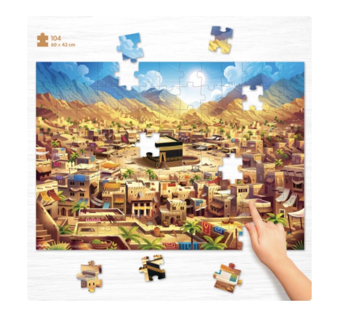 Puzzle-Big-Makkah-104-Pieces-Educatfal